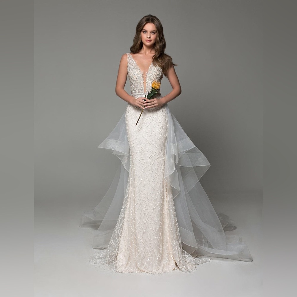 [New] Authentic Eva Lendel Aelin White Bridal Gown Wedding Dress